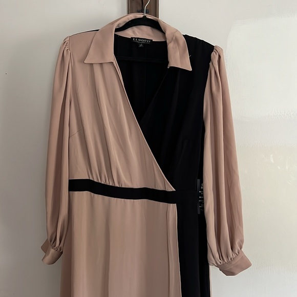 Eloquii colorblock midi dress - Picture 6 of 9